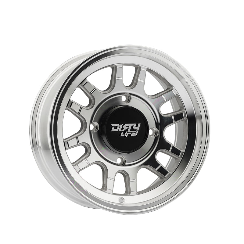 DIRTY LIFE CANYON SPORT SXS 14X7 4-137 106.25 Hub 13 Offset Silver Wheel Rim