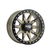 DIRTY LIFE DT-2 17X9 8-165.1 130.8 Hub -12 Offset Gold Wheel Rim