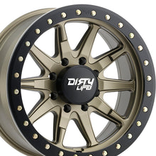 DIRTY LIFE DT-2 17X9 8-165.1 130.8 Hub -12 Offset Gold Wheel Rim