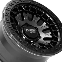 DIRTY LIFE DT-3 17X9 5x127 78.1 Hub -38 Offset Satin Black Wheel Rim