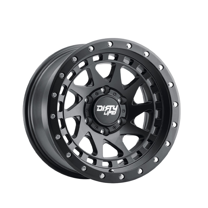 DIRTY LIFE ENIGMA 17X9 6-139.7 106 Hub -12 Offset Black Wheel Rim