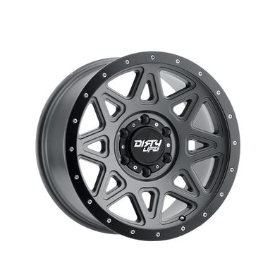 DIRTY LIFE THEORY 17X9 6-139.7 106 Hub -12 Offset Black Wheel Rim