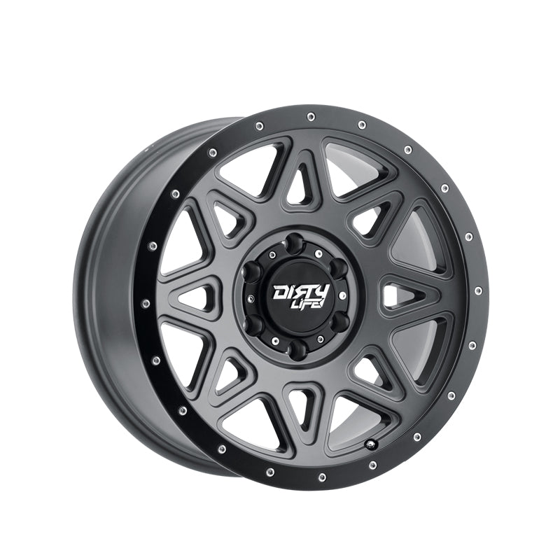 DIRTY LIFE THEORY 17X9 6-139.7 106 Hub -12 Offset Black Wheel Rim