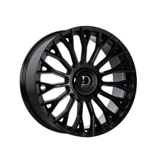 Dolce Luxury Roma 22x9.5 6x139.7 73.1 Hub 6.63 Offset Glossy Black Wheel Rim