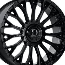 Dolce Luxury Roma 22x9.5 6x139.7 73.1 Hub 6.63 Offset Glossy Black Wheel Rim