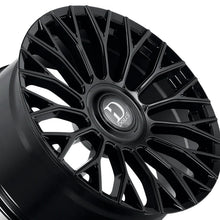 Dolce Luxury Roma 22x9.5 6x139.7 73.1 Hub 6.63 Offset Glossy Black Wheel Rim