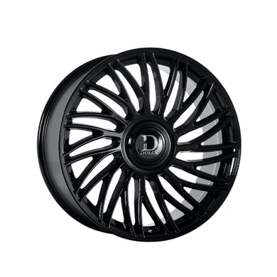 Dolce Luxury Sesto 22x9.5 6x139.7 73.1 Hub 5.96 Offset Glossy Black Wheel Rim