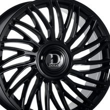 Dolce Luxury Sesto 22x9.5 6x139.7 73.1 Hub 5.96 Offset Glossy Black Wheel Rim