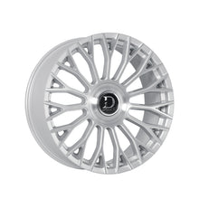 Dolce Luxury Roma 22x9.5 6x139.7 73.1 Hub 6.63 Offset Glossy Sliver Brush Face Wheel Rim