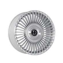 Dolce Luxury Trento 22x10.5 5x112/5x115 73.1 Hub 6.73 Offset Glossy Sliver Brush Face Wheel Rim