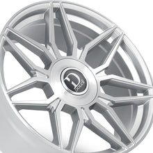 Dolce Luxury Verona 22x9.5 6x139.7 73.1 Hub 6.63 Offset Glossy Sliver Brush Face Wheel Rim