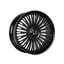 Dolce Luxury Razzo 24X10 Blank 73.1 Hub 6.48 Offset Glossy Black Lip Matte Black Face Wheel Rim