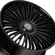 Dolce Luxury Razzo 24X10 6X135/139.7 87.1 Hub 6.48 Offset Glossy Black Lip Matte Black Face Wheel Rim