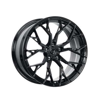 Dolce Performance Aria 20x8.5 5x120 72.56 Hub 5.85 Offset Gloss Black Wheel Rim