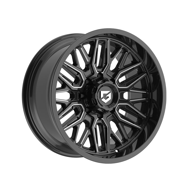 Gear Off Road 775BM 20X9 8X170 125.2 Hub +00 Offset Black Wheel Rim
