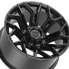 Gear Off Road 776B 20X9 8X6.50 125.2 Hub +18 Offset Black Wheel Rim