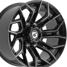 Gear Off Road 776BM 20X10 8X6.50 125.2 Hub -19 Offset Black Wheel Rim