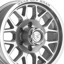 Gear Off Road 763S 16X6 6X5.50 108 Hub +00 Offset Silver Wheel Rim