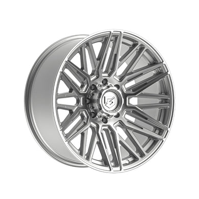 Gear Off Road 770BS 22X12 8X180 124.3 Hub -44 Offset Silver Wheel Rim