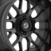 Gear Off Road 763B 16X6 6X5.50 108 Hub +00 Offset Black Wheel Rim