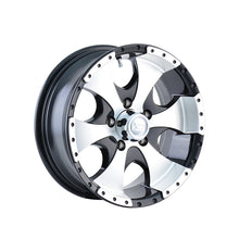 ION 136 15X6 6x139.7 108 Hub 0 Offset Black/Machined Lip Wheel Rim