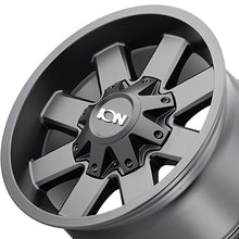 ION 141 17X9 8-165.1 125.2 Hub 18 Offset Black Wheel Rim