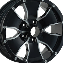 ION 14 15X6 5x114.3 83.82 Hub 0 Offset Black/Machined Face Wheel Rim