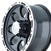 ION 174 16X8 8-165.1 130.8 Hub -5 Offset Black Wheel Rim