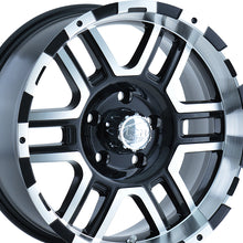 ION 179 17X8 6-139.7 106 Hub 10 Offset Black Wheel Rim