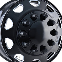 ION IB02 24.5X8.25 10x285.75 220.1 Hub 168 Offset Front Black/Milled Spokes Wheel Rim