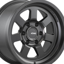 Konig HT2B Hyper Trail 17X8.5 6X5.50 106.1 Hub -6 Offset Matte Black Wheel Rim