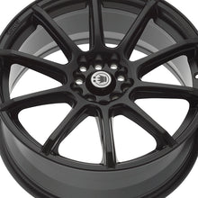 Konig 45B Control 15X6.5 5X100/5X4.50 73 Hub +40 Offset Black Wheel Rim