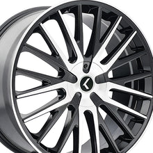 KRAZE DOUBLE DOWN 22X8.5 5-110/5 73 Hub 38 Offset Black Wheel Rim