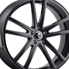 KRAZE LUSSO 22X8.5 5-114.3 72.62 Hub 38 Offset Black Wheel Rim