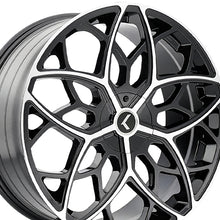 KRAZE RICOCHET 22X8.5 5-112/5-114.3 72.62 Hub 38 Offset Black Wheel Rim