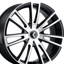 KRAZE SPECTRA 22X8.5 5-108/5-114.3 72.62 Hub 38 Offset Black Wheel Rim