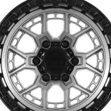 Lock Off Road Commando 20X9 6X139.7 106.2 Hub 5 Offset Matte Grey W Matte Black Ring Wheel Rim