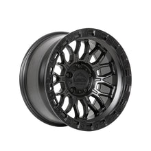Lock Off Road Combat 17X9 6X139.7 106.2 Hub 4.53 Offset Matte Black W Matte Black Ring Wheel Rim