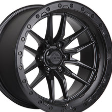Lock Off Road Krawler 20X9 8X165.1 125.2 Hub 5.79 Offset Matte Black W Matte Black Ring Wheel Rim
