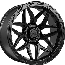 Lock Off Road Matrix 20x10 6x135/6x139.7 106.2 Hub 4.79 Offset Matte Black W Matte Black Ring Wheel Rim