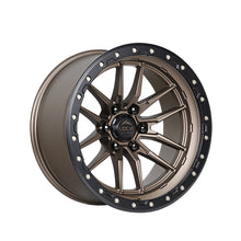 Lock Off Road Krawler 20x10 6x139.7 106.2 Hub 4.79 Offset Matte Bronze W Matte Black Ring Wheel Rim