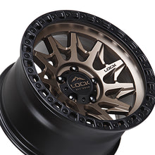 Lock Off Road Lunatic 17x9 6x135 87.1 Hub 5.04 Offset Matte Bronze W Matte Black Ring Wheel Rim
