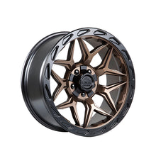 Lock Off Road Matrix 20x10 6x135/6x139.7 106.2 Hub 4.79 Offset Matte Bronze W Matte Black Ring Wheel Rim