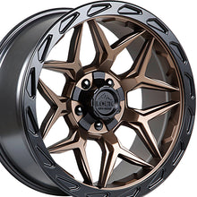 Lock Off Road Matrix 22x10 5x127/5x139.7 87.1 Hub 4.79 Offset Matte Bronze W Matte Black Ring Wheel Rim