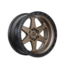 Lock Off Road Olympus 18x9 5x127 71.5 Hub 5.04 Offset Matte Bronze W Matte Black Ring Wheel Rim