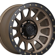 Lock Off Road Yosemite 20x9 6x135 87.1 Hub 5 Offset Matte Bronze W Matte Black Ring Wheel Rim