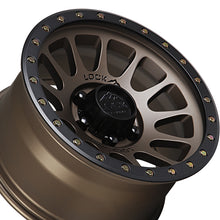 Lock Off Road Yosemite 20x9 6x135 87.1 Hub 5 Offset Matte Bronze W Matte Black Ring Wheel Rim