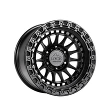 Lock Off Road Mojave 17X9 5X127 71.5 Hub 4.53 Offset Matte Black W Matte Black Ring Wheel Rim