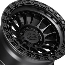 Lock Off Road Mojave 17X9 5X127 71.5 Hub 4.53 Offset Matte Black W Matte Black Ring Wheel Rim
