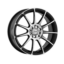 Maxxim 44B Champ 15X6.5 4X100 73.1 Hub +38 Offset Machined Face w/Gloss Black Wheel Rim